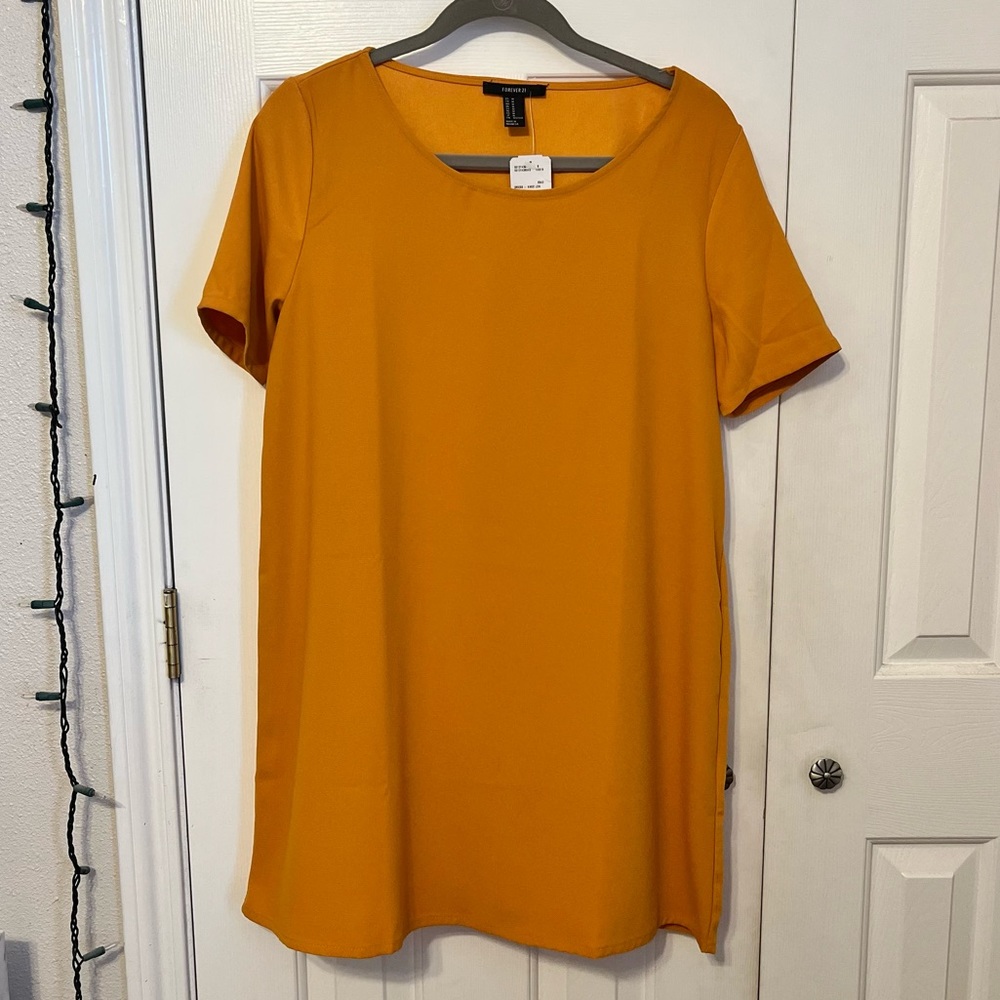 Yellow Shift Dress - Medium
